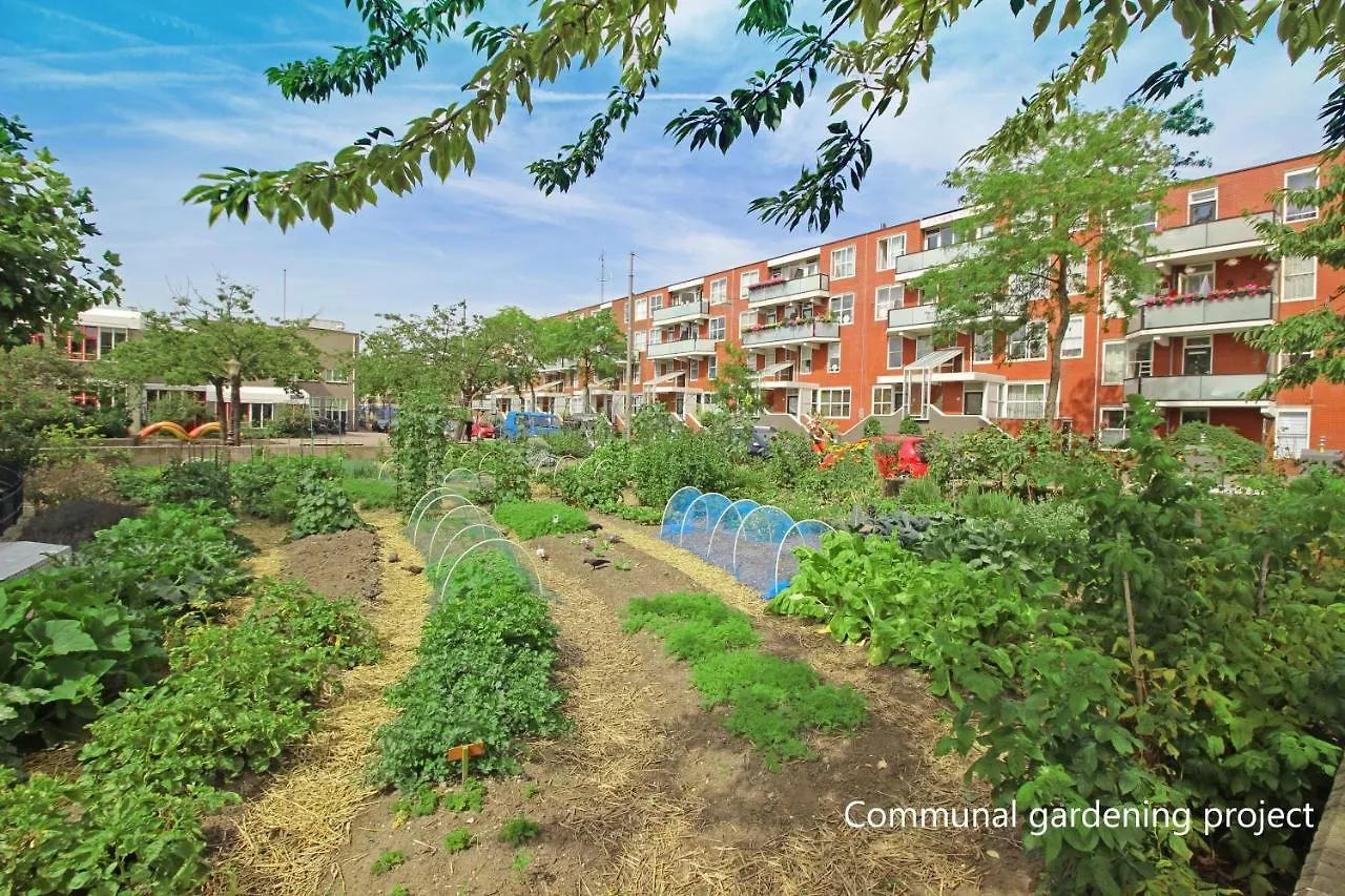 New Monumental Garden View Studio Amsterdam Couette-café
